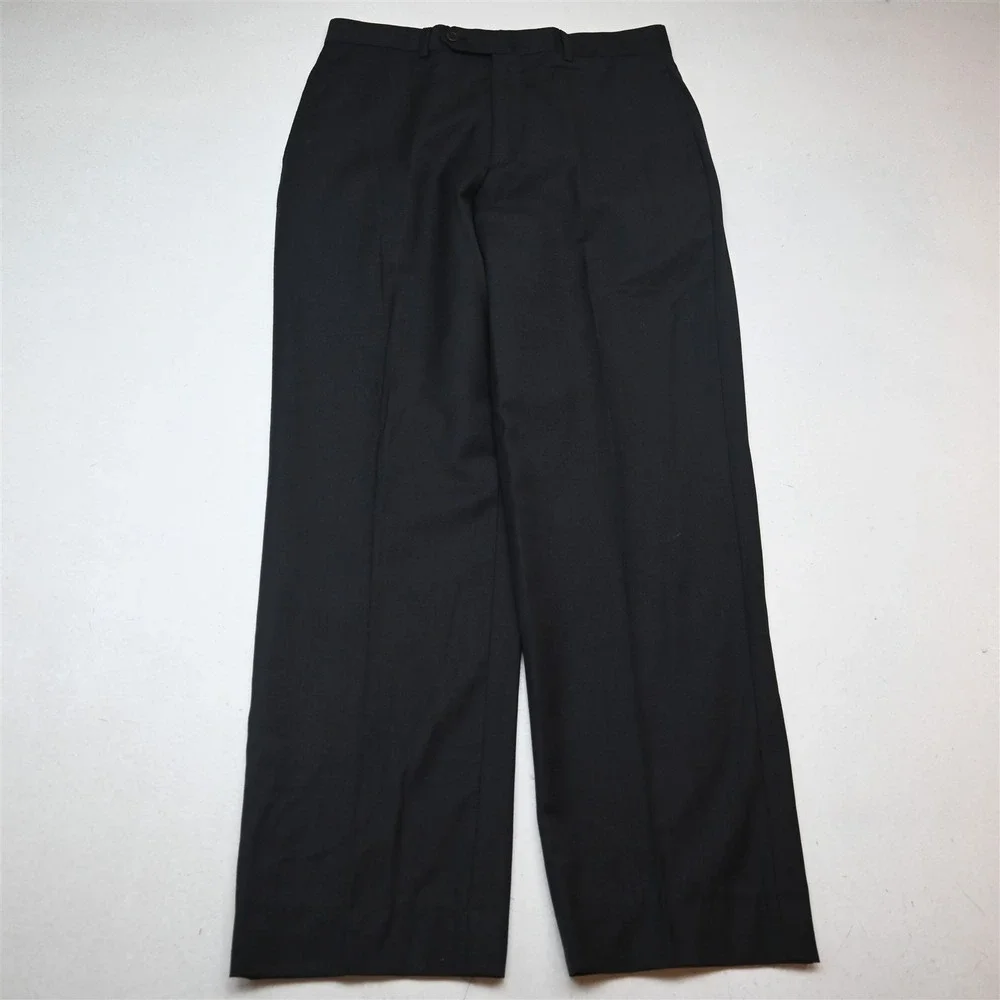 Pronto Uomo 38R 32x32 Charcoal Gray 100% Wool Italy Made Mens Jacket Pants Suit